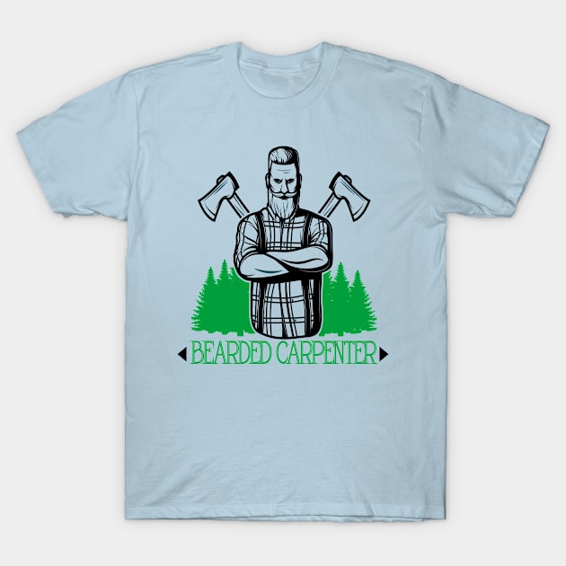 Bearded Carpenter T-Shirt by care store